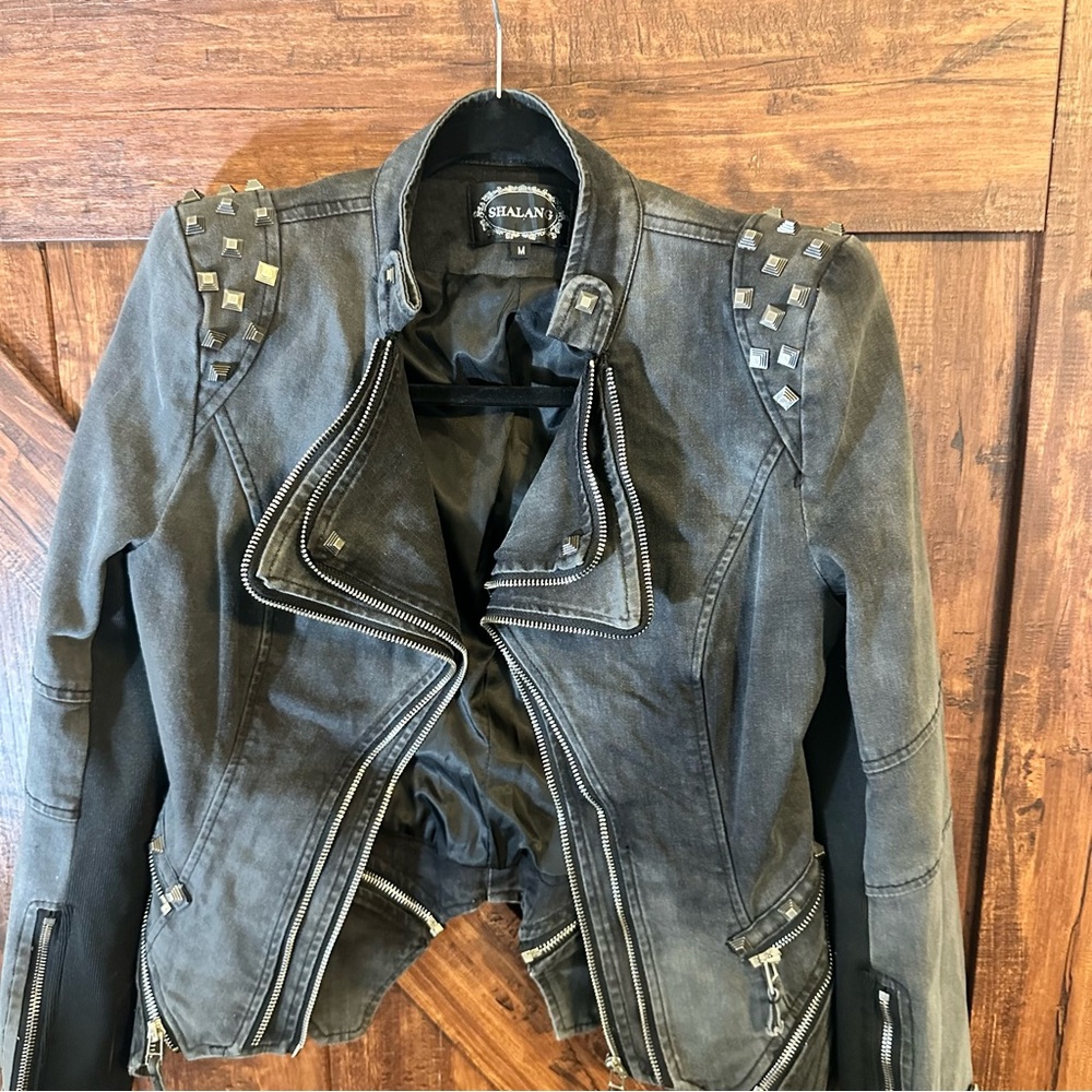 Studded Black Women's Jacket - Picture 16 of 16